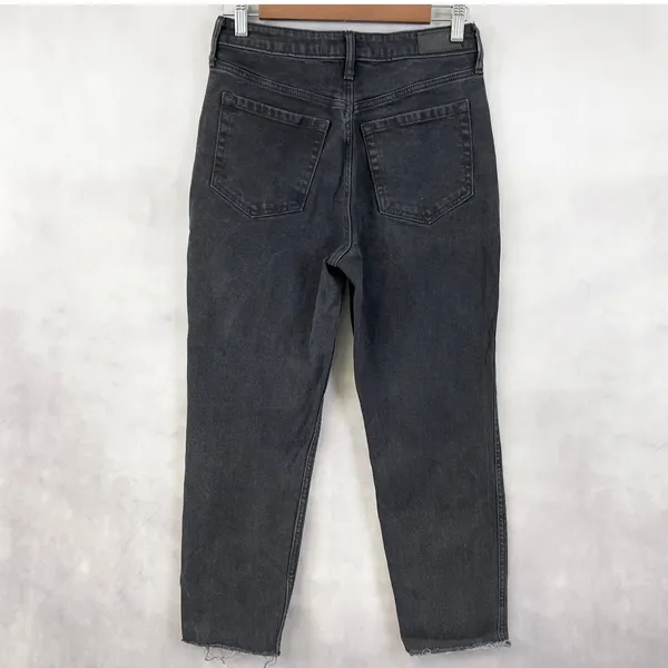 Hollister Mom Jeans Womens 27 Ultra High Rise Black Street 90s Retro Go See‎ - Image 2
