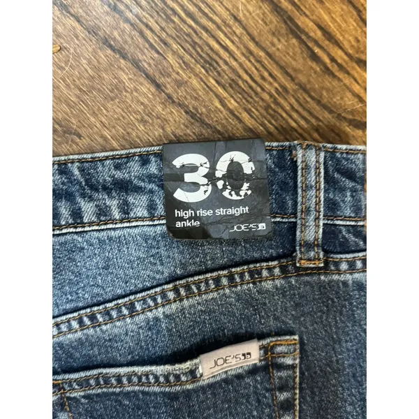 Joes Jeans High Rise Straight Ankle Medium Wash‎ Coffee Size 30 - Image 4