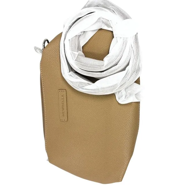 NWT ~ Newbella Large Pebbled Vegan Leather Finish Shelly Tote & Matching Pouch - Image 5