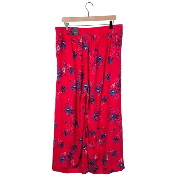 NEW Torrid High-Rise Pull-On Wide-Leg Pant Lollipop Print Size 1 Bohemian Floral - Image 4