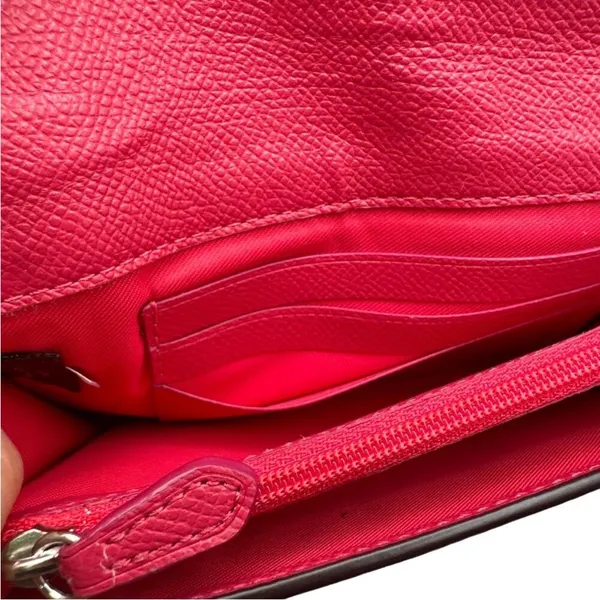 COACH Smooth Leather Wristlet Clutch Wallet - Image 9
