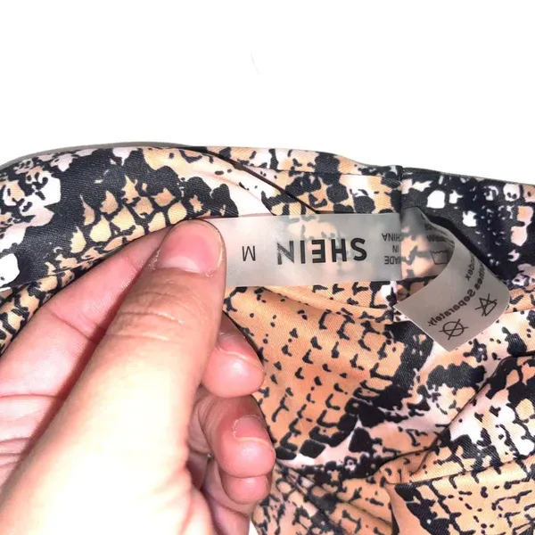Snakeskin SHEIN Cheeky Bikini Size: M - Image 3