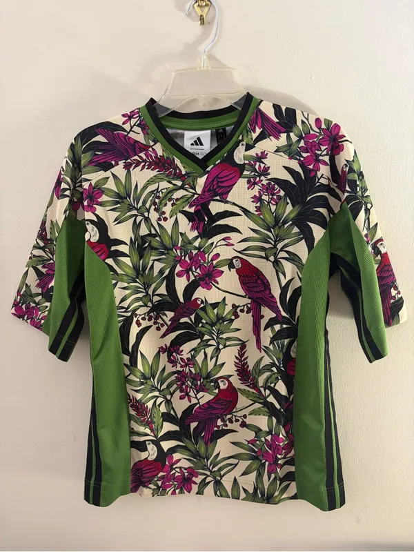 Farm Rio X Adidas Premium T-Shirt XS NWT - Image 6