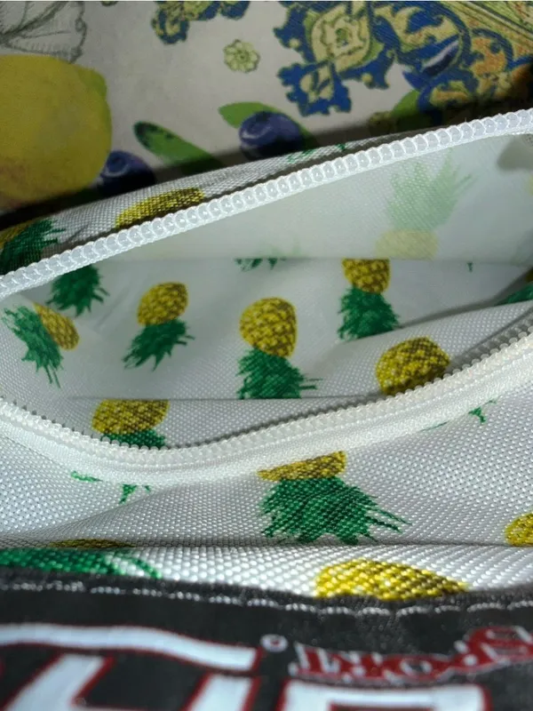 Jansport White Pineapple Print Backpack -Medium - Image 3