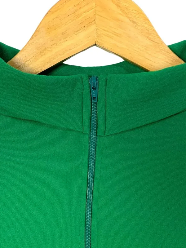 J.B. Bloomers Adult M Kelly Green Cheer Long Sleeve Mock Neck Leotard Bodysuit - Image 5
