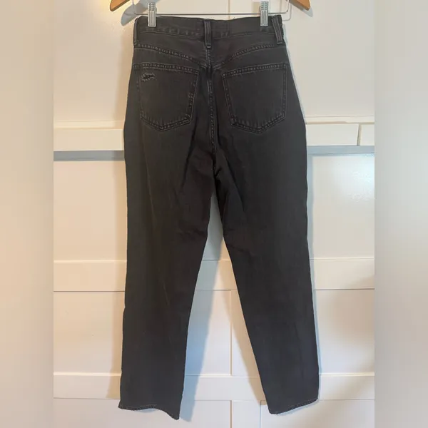 Pistola Cassie high rise straight leg Distressed Black Women's Jeans. Size 26 - Image 5