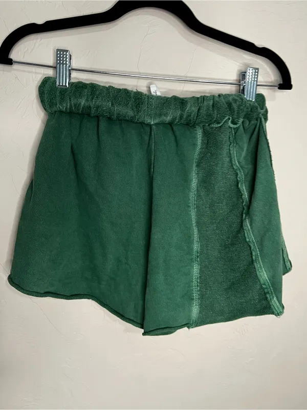 Urban Outfitters Out From‎ Under Green Fold Over Terry Cloth Comfy Cozy Lounge Shorts - Image 7