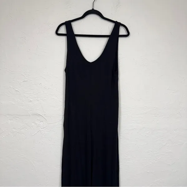 Free People Beach Black Wide Leg Jumpsuit Womens XS Casual Summer Lagenlook - Image 3