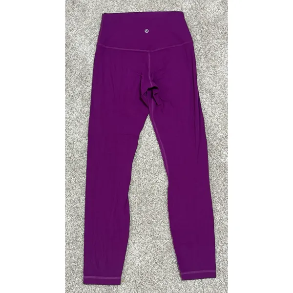 Lululemon Align High Rise Leggings Vivid Plum Purple Full Length 25” Size 4 - Image 7
