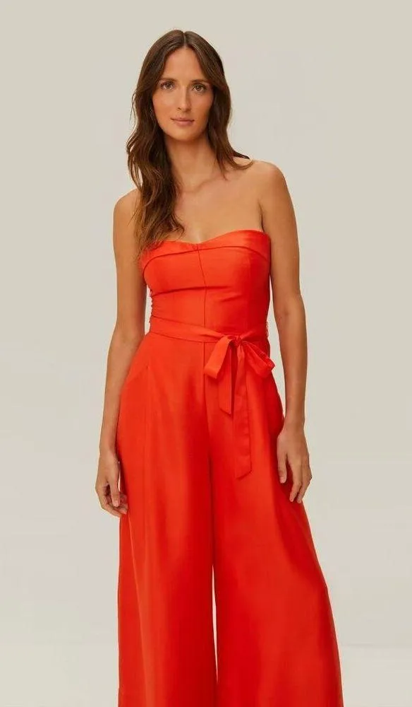 NWOT Farm Rio Wide-Leg Jumpsuit With shoulder strap Removable Shoulder Strap S - Image 2