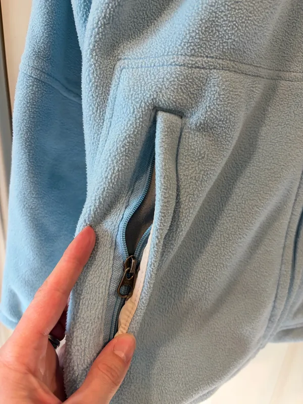 Patagonia Women’s Light Blue Synchilla Full Zip Fleece Jacket - Image 2