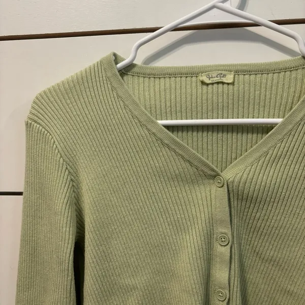 John Galt Pale Green Shannon Cardigan - Image 5