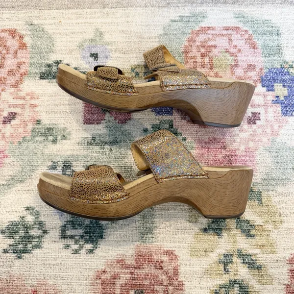 Dansko Womens Double Buckle Slip On Sandals 39 US 8.5/9‎ Casual Comfort Beachy - Image 4