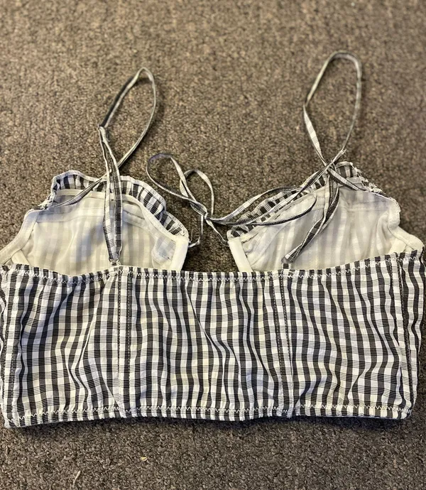 Out From Under Gingham Crop Top - Image 2