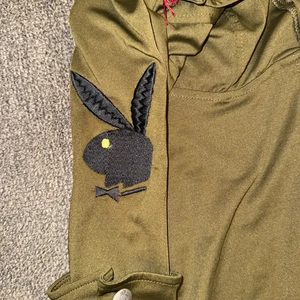 New 3pc PLAYBOY Sexy Adult Playboy Bunny Bomb🐚Army Officer Halloween Costume Xs - Image 4