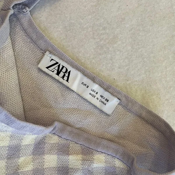 ZARA Gingham Crop Top - Image 3