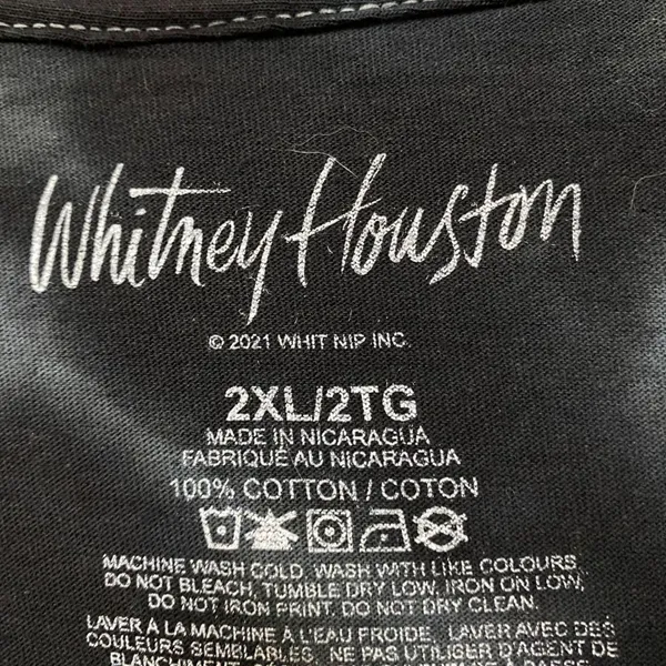 Whitney Houston My Love is Your Love Dance-pop Tie Dye 2X - Image 4