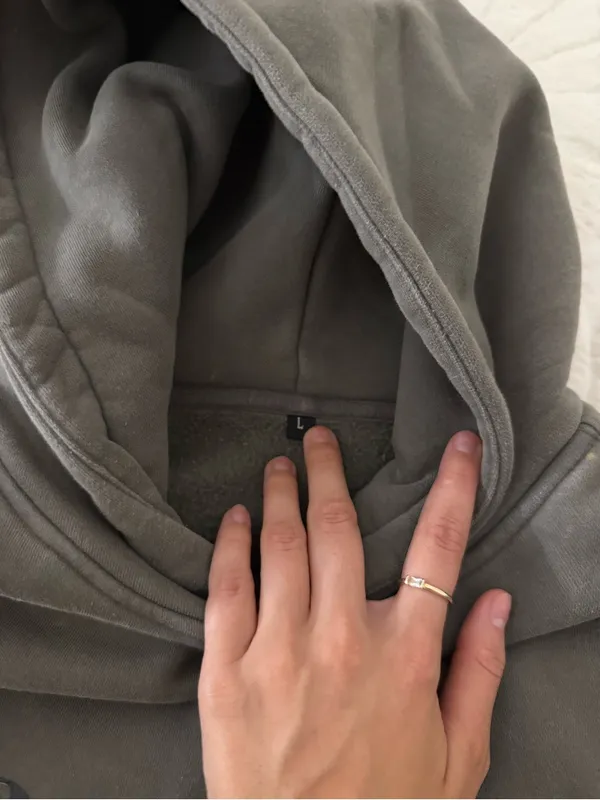 Men's Hoodie Sweatshirt - Charcoal Gray - Image 2