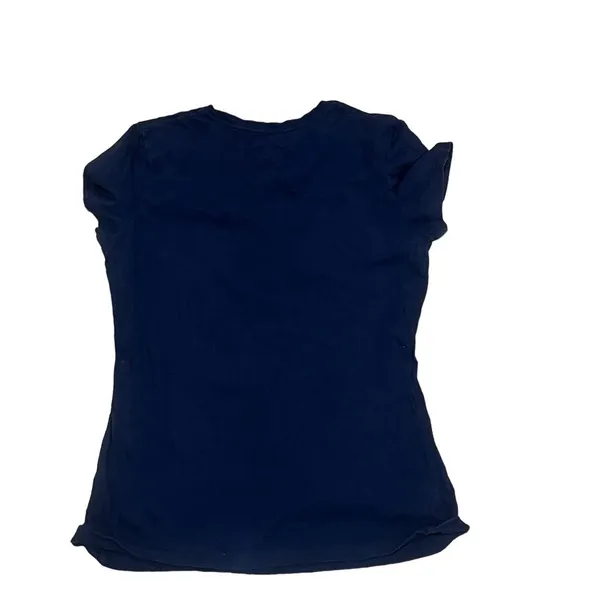 NFL Team Apparel Women's Denver Broncos Navy V-Neck T-Shirt Size M - Image 5
