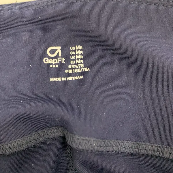 Gap Fit Capris Medium Blue Pink Activewear Colorblock Gym Athleisure - Image 5