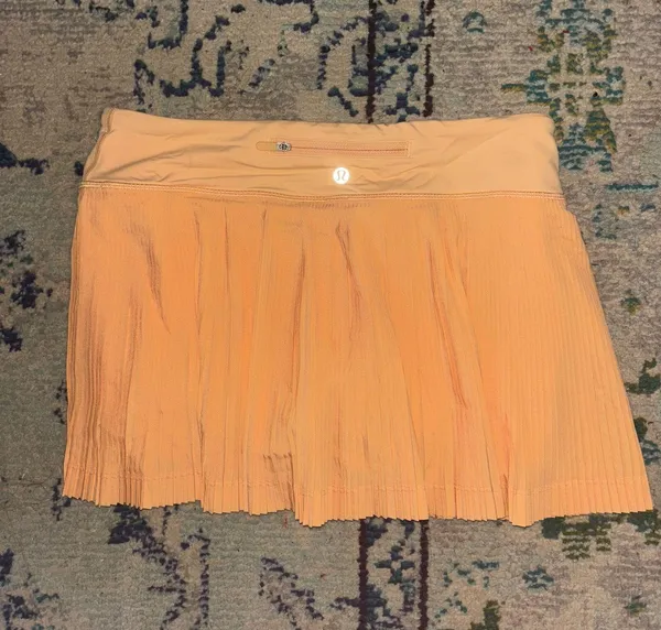 Lululemon Orange pleated tennis skirt - Image 2