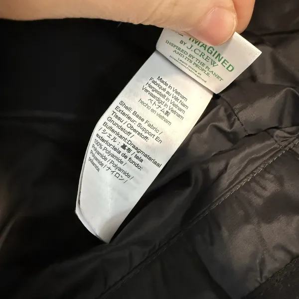 J. Crew Signature Puffer Quilted‎ Lightweight lady jacket in Black Size 14 - Image 5