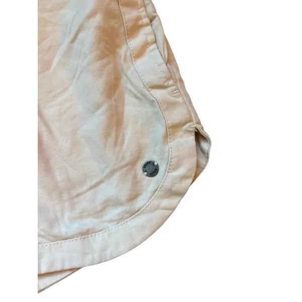 Roxy Oceanside Tan Khaki Drawstring‎ Elastic Waist Beach Shorts Womens Medium - Image 5