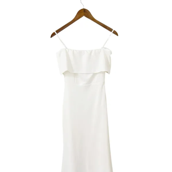 Lulus Exceptional Romance White Off-the-Shoulder Mermaid Maxi Dress size XS NWT - Image 6
