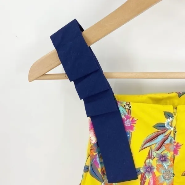 Anthropologie Maeve Yellow Floral Sleeveless Sunniva A-Line Dress •XS - Image 14