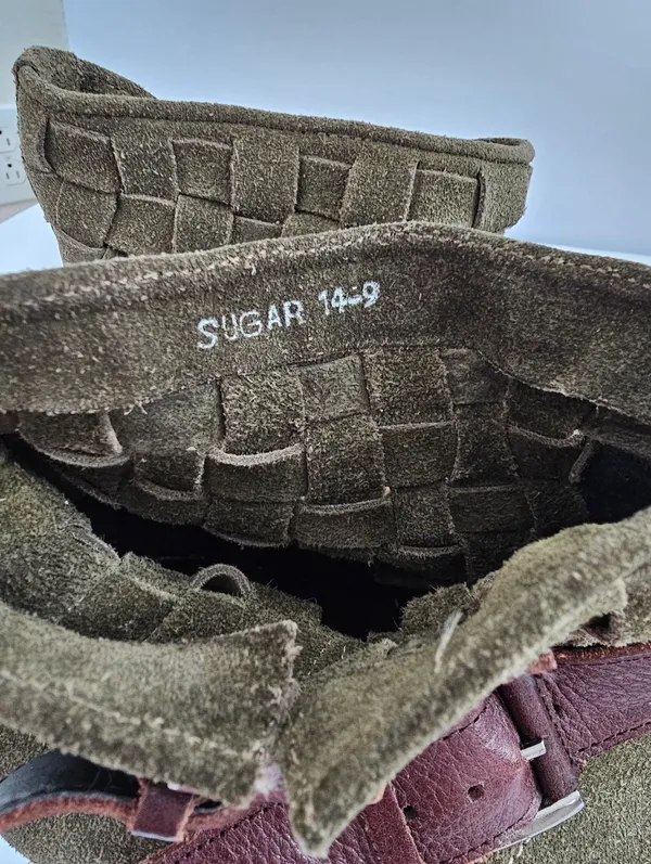 Adam Tucker by Me Too Woven Suede Buckle Booties​These olive green ankle boots - Image 8