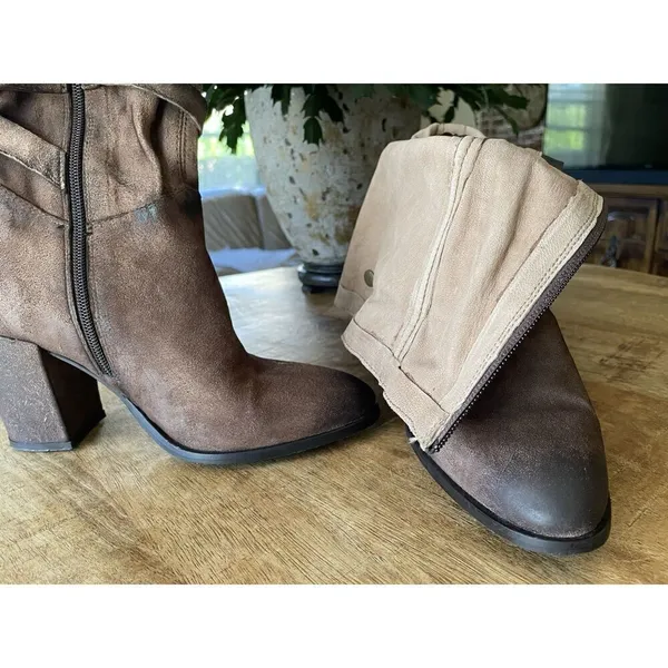 DIBA TRUE WOMEN'S WILL TON WESTERN BOOTS - ROUND TOE ZIPPER Size 8 - Image 9