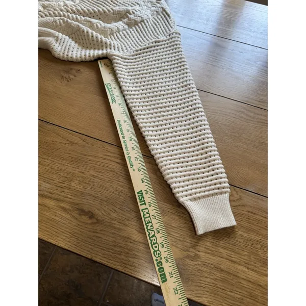 Current Air Anthropologie Women Size Medium Knit Sweater Ribbed Long Sleeve City - Image 7