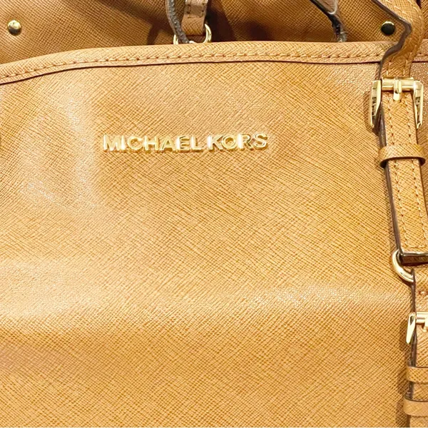 Michael Kors‎ Jet Set Honey Crosshatch Leather Small Tote Clip Closure - Image 3