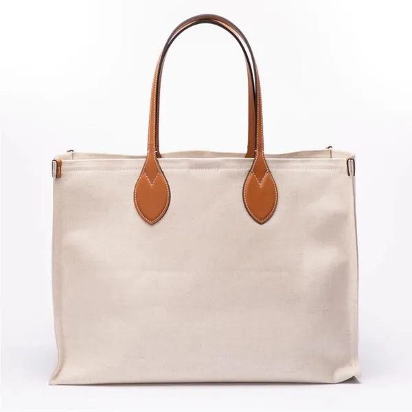 GUCCI logo printed large canvas shopper tote shoulder bag - Image 5