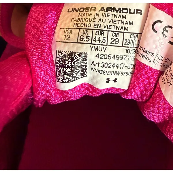 Under Armour HOVR Infinite 3 Womens Running Shoes Pink Bluetooth 3024417-600 12 - Image 8