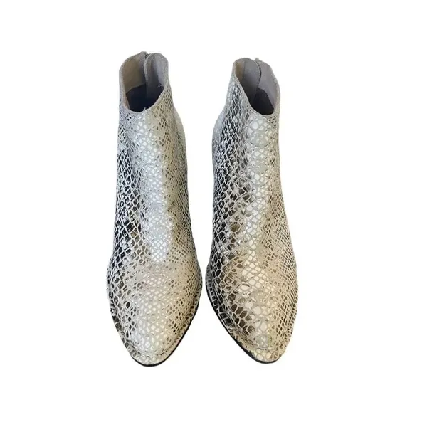 Diba True Snakeskin Ankle Booties Size 7 - Image 3