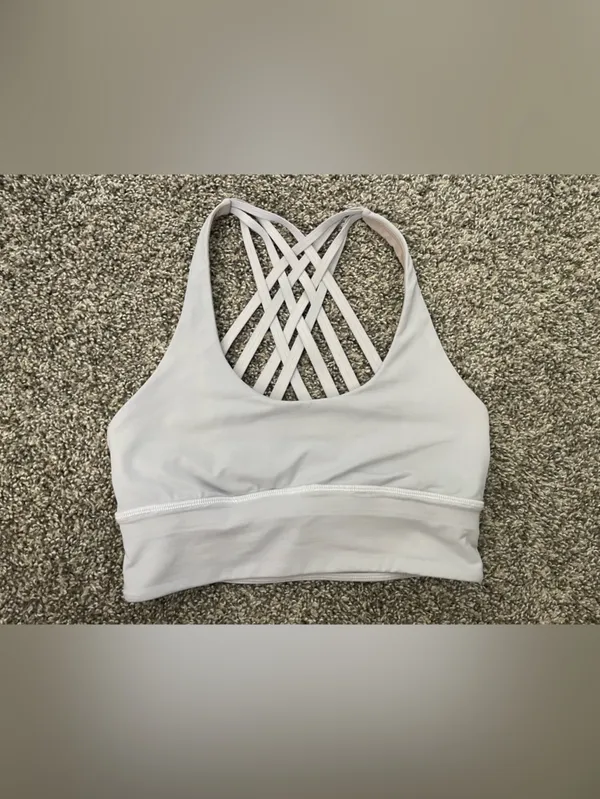 Women’s Lululemon Free To Be Moved Bra Silver Lilac Size 6 - Image 6