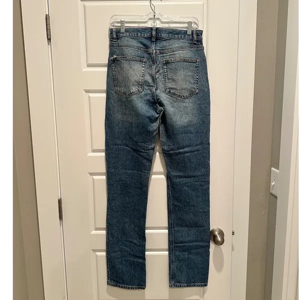 Reformation Liza High Rise Straight Long Jeans Size 28 Palermo Denim‎ - Image 3