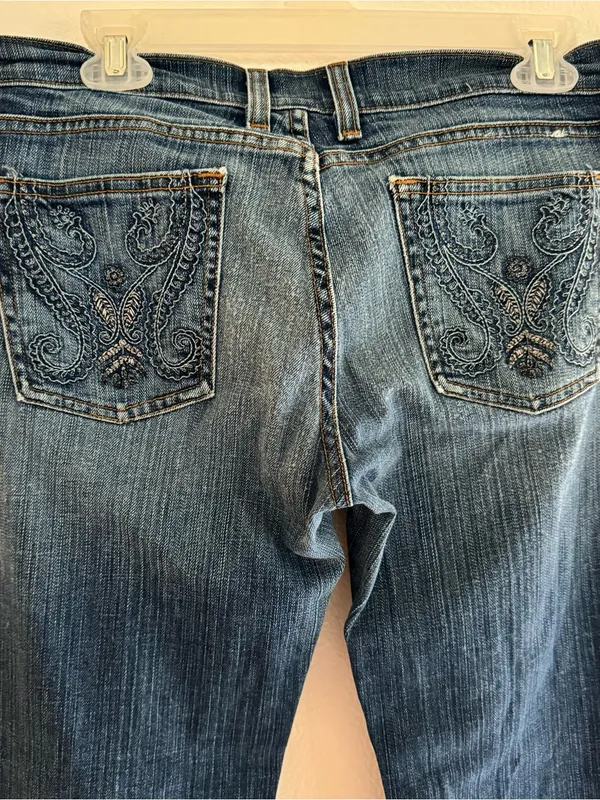 Lucky Brand Sweet N Low Jeans Women’s 10/30 Bootcut Embroidered Made in USA - Image 4