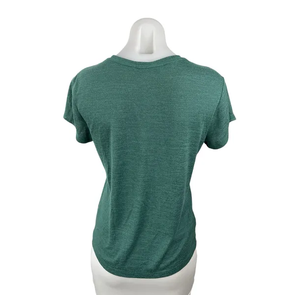 Abercrombie & Fitch Green Logo Crew Neck Short Sleeve Basic Tee T-Shirt Top Sz S - Image 4