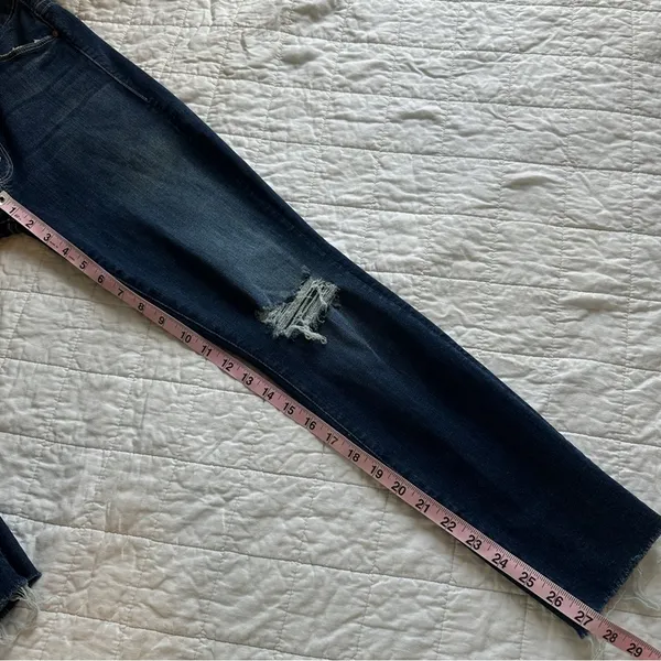 MOTHER The Looker Ankle Fray Jeans In Cat Attack 27 High Rise - Image 6