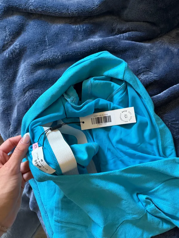 Hello Molly Blackless Blue Top - Image 4