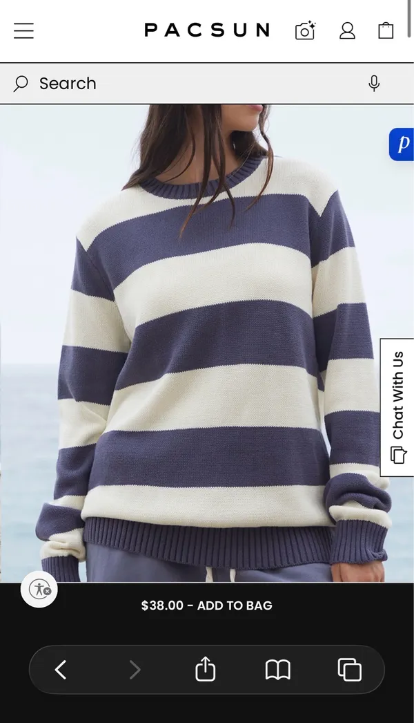 Striped Brandy Melville Sweater - Image 3
