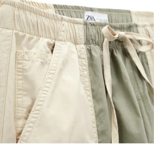 ZARA Color Block Parachute Pants - Image 3