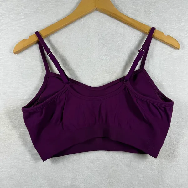 Athleta Womens Solace Seamless Low Impact‎ Sports Bra Purple Size Medium - Image 4