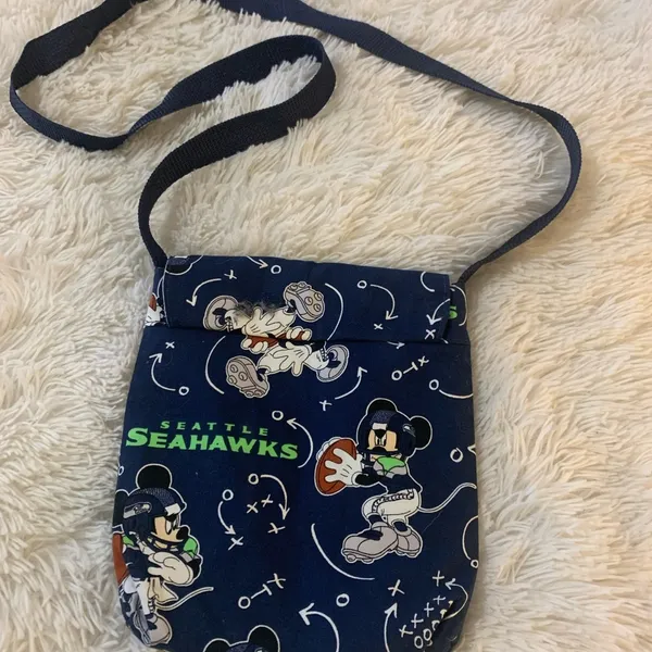 Seattle Seahawks Themed Crossbody Ladies Bag Cute Football Mouse - Image 6