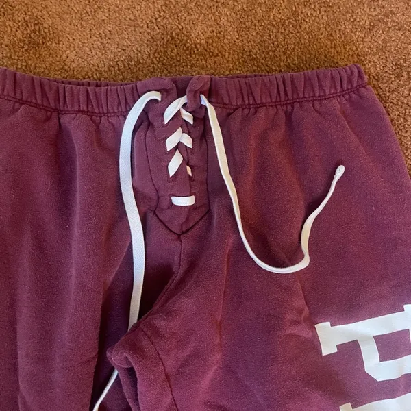 Women’s Burgundy Sweatpants by PINK Victoria's Secret - Image 2