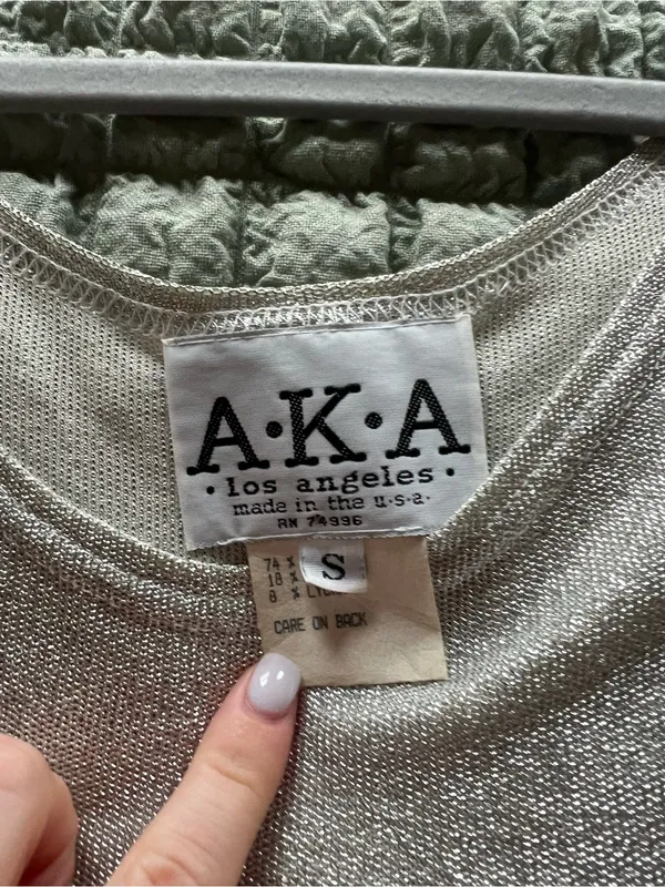 AVA Silver Metallic Slip Dress - Image 2