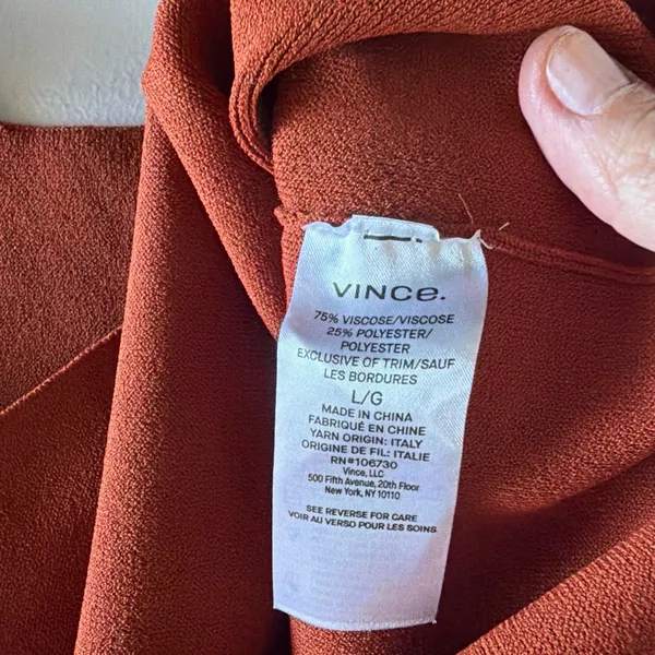 Vince Terracotta Tank Top - Image 5
