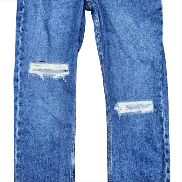 Abercrombie & Fitch Curve Love Ultra High Rise Ankle Straight Jeans Size 26 / 2 - Image 2